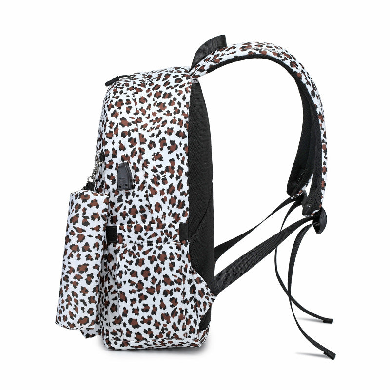 Versatile Trendy Three-piece Canvas Printed Female Backpacks