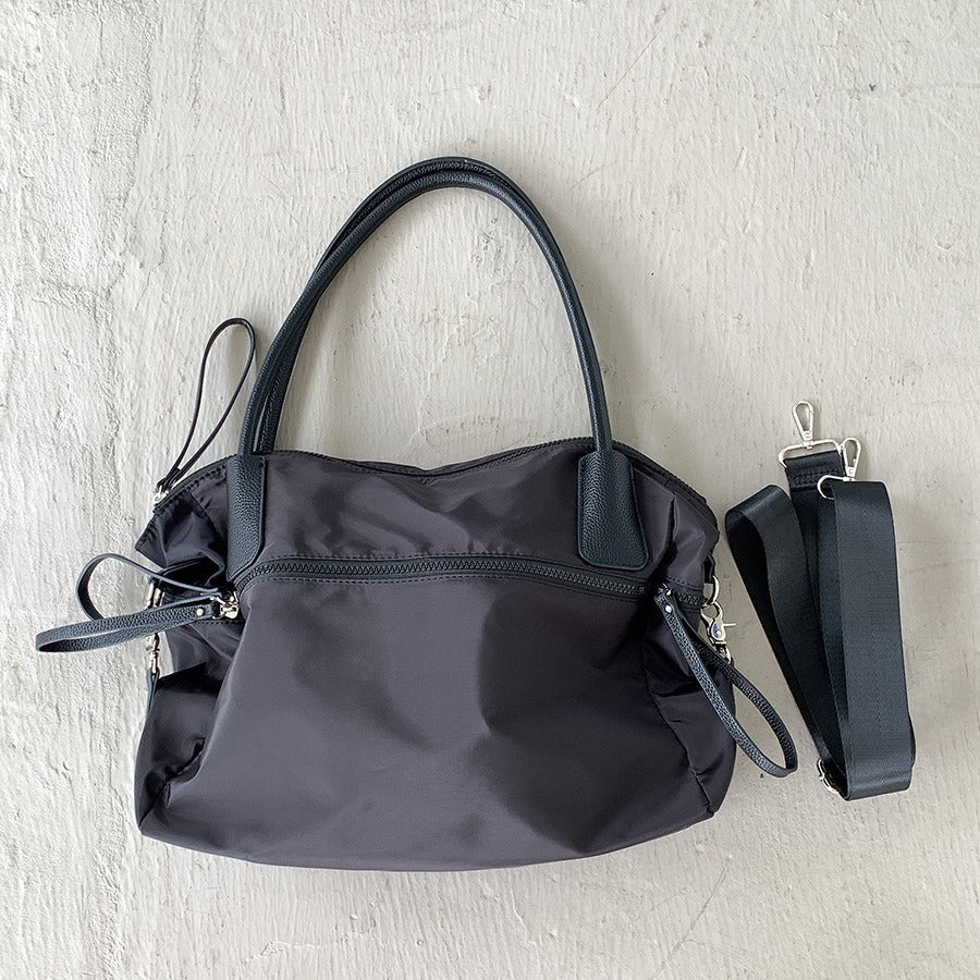 Women's College Fashion Pleated Design Nylon For Bags