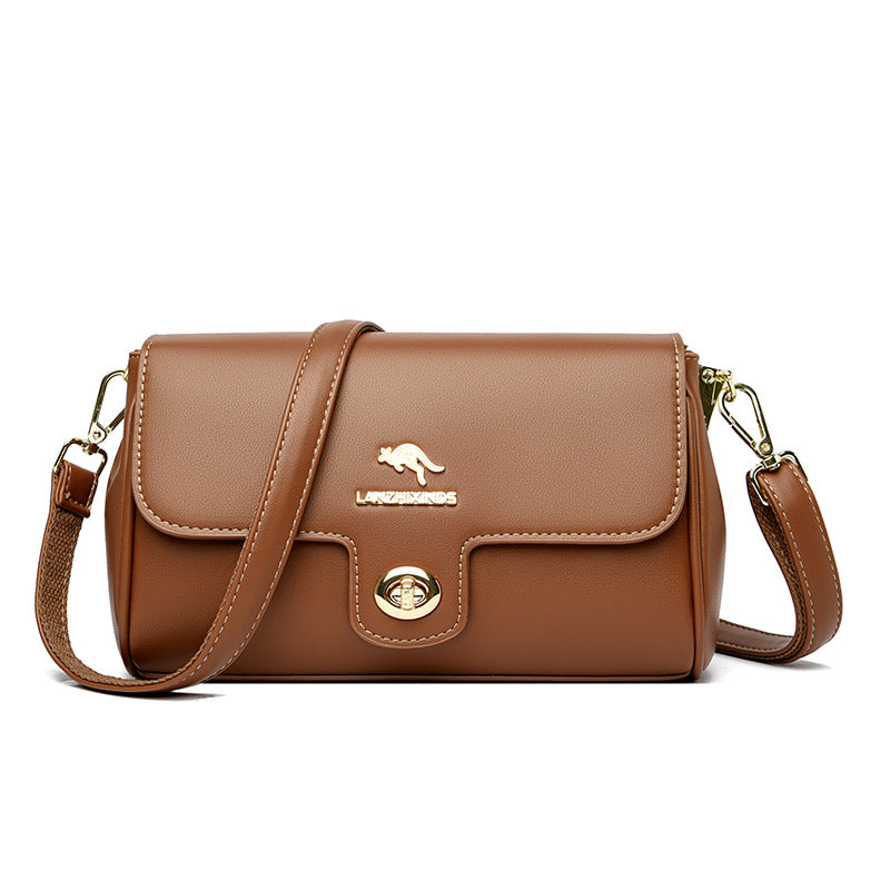 Mom Korean Simple Large Capacity Solid Crossbody Bags