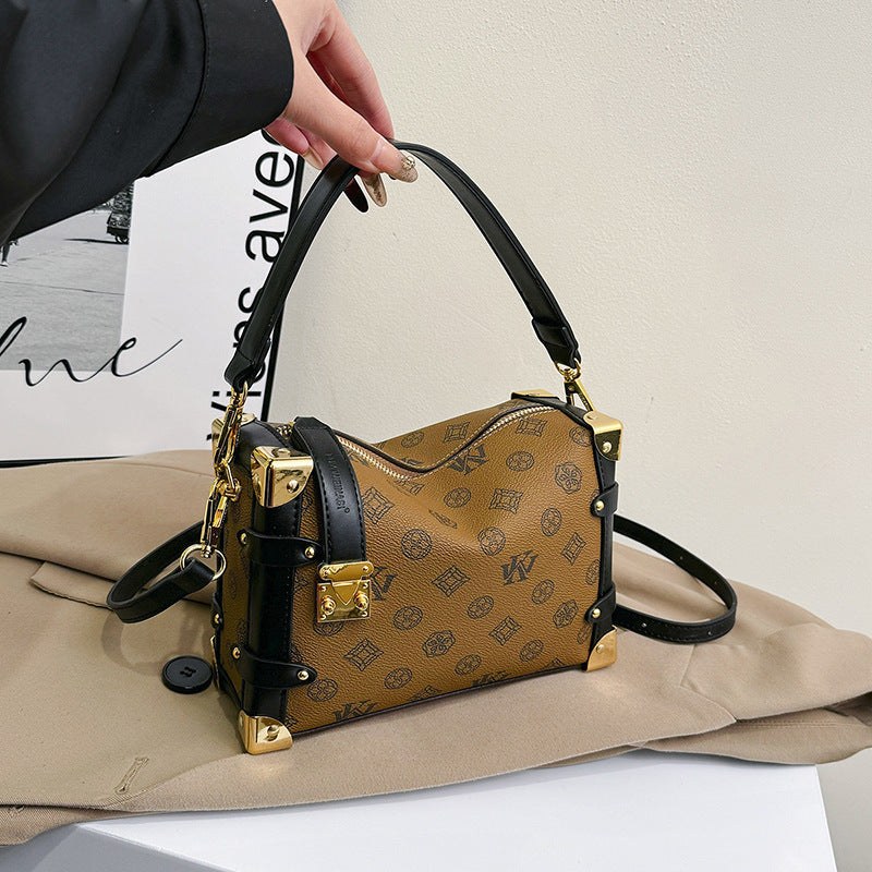 Elegant Women's Box French Entry Lux Crossbody Bags