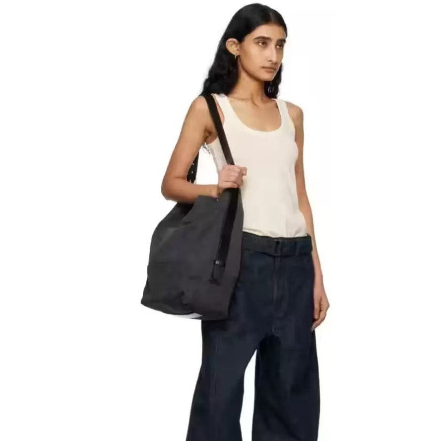 Two-color Big Canvas Large Capacity Totes Shoulder Bags