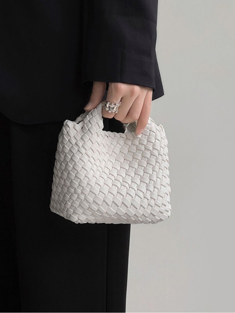 Women's Woven Seaside Handmade Mini Portable Vegetable Shoulder Bags