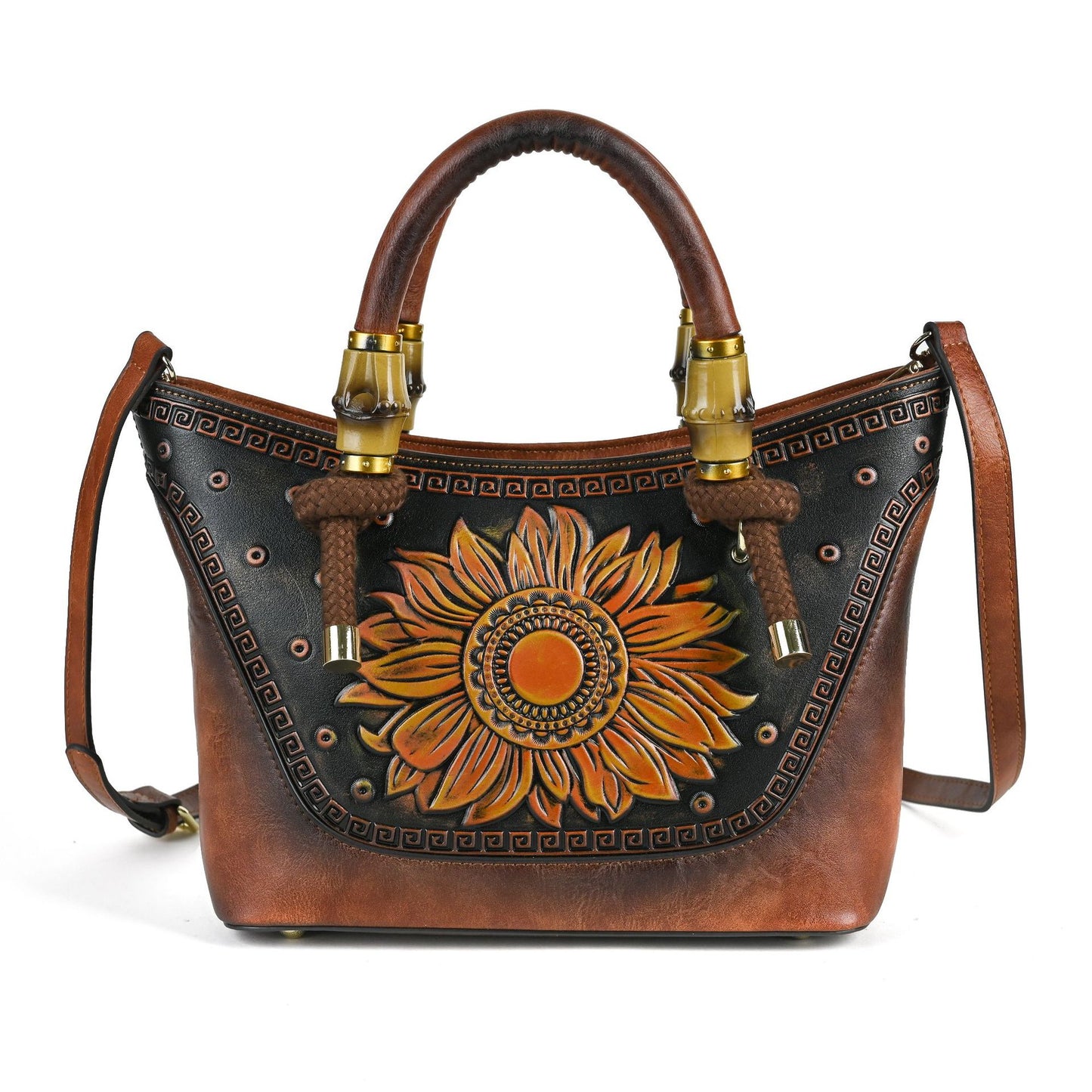 Women's Retro Genuine Leather Portable High Sense Handbags