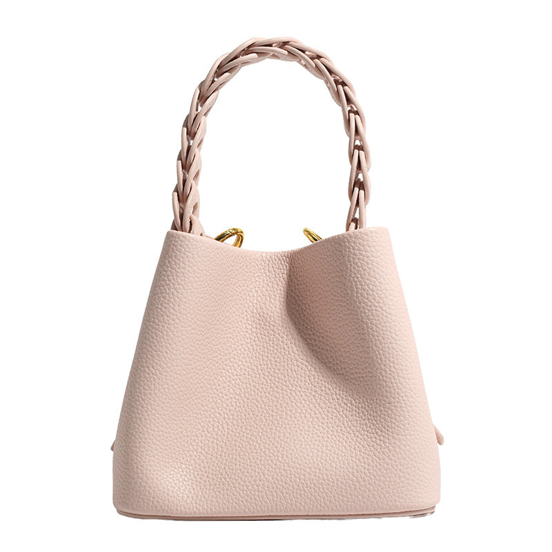 Niche High-grade Food Basket Fashion Woven Shoulder Bags
