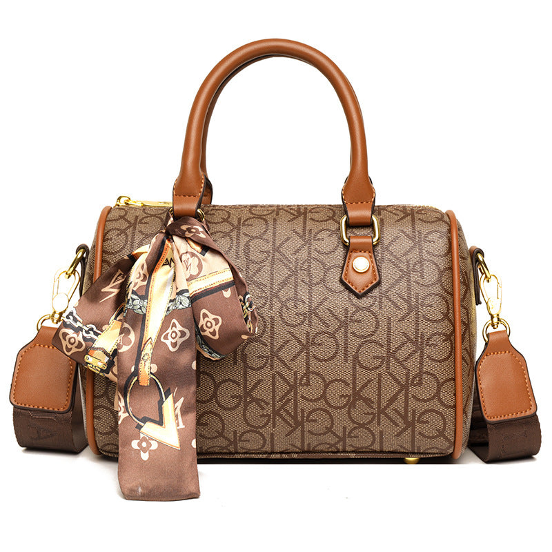 Women's Winter Fashion Boston Pillow Printed For Crossbody Bags