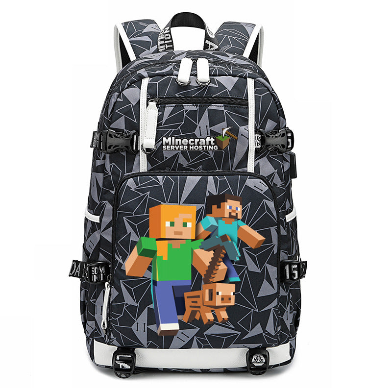 My World Surrounding The Game Printed Backpacks