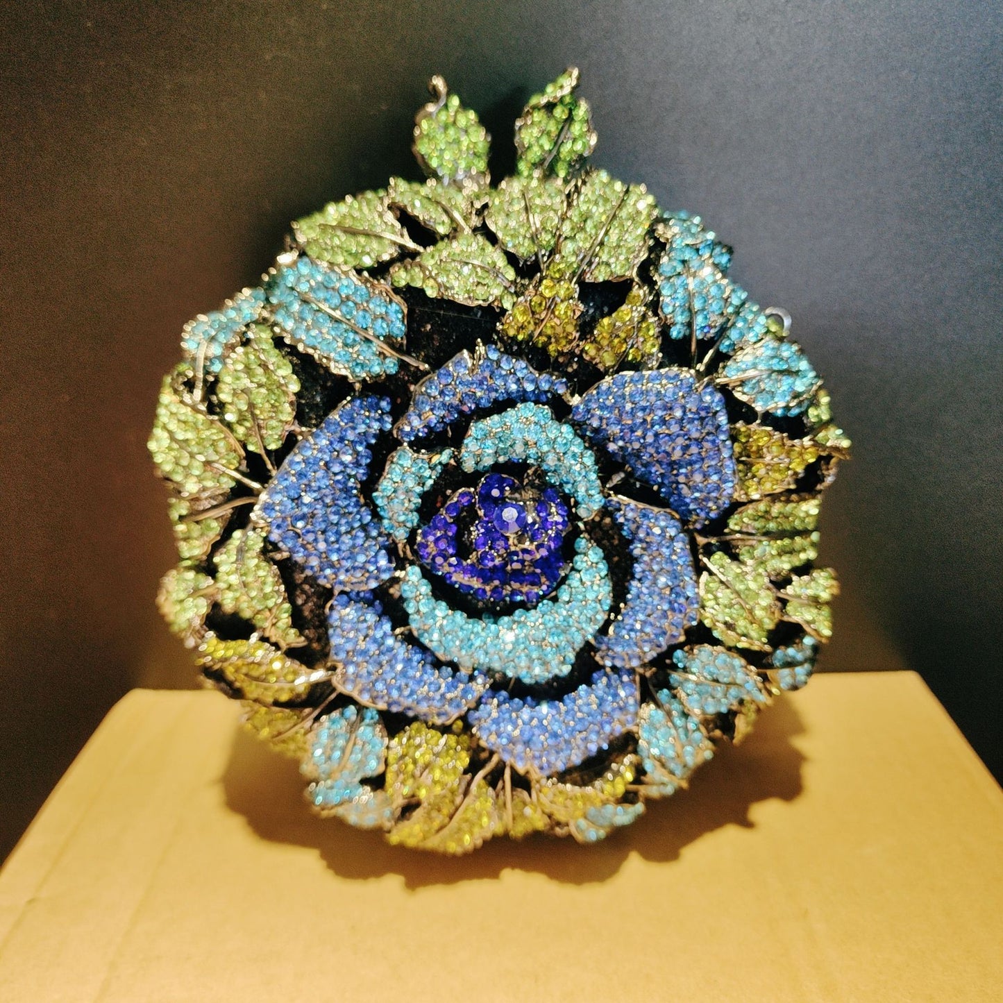Diamond Flower Crystal Banquet Dress Clutch Evening Bags