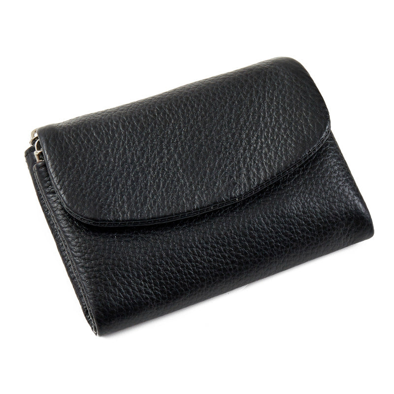 Women's First Layer Cowhide Fashion Natural Fall Portable Ladies Wallets
