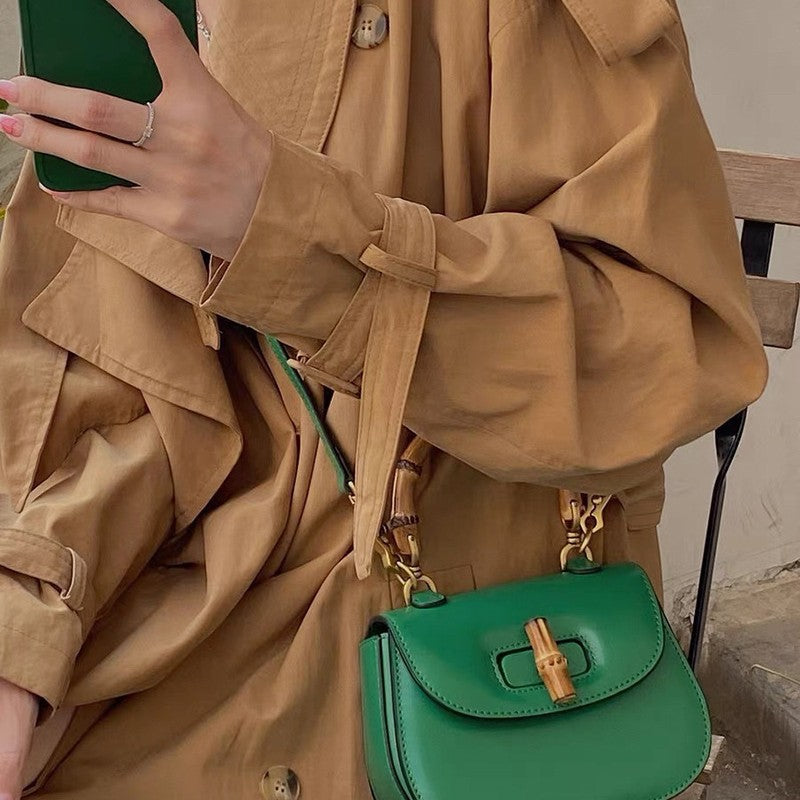 Women's High-grade Bamboo Joint Saddle Fashion Shoulder Bags