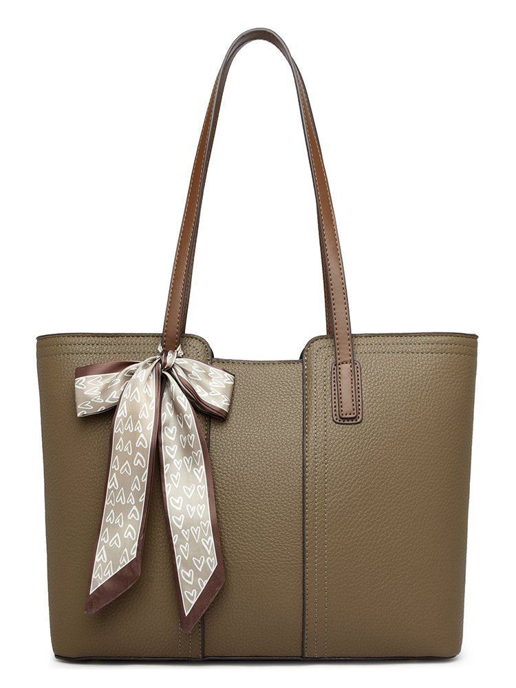 Women's Fashion High-grade Litchi Pattern Fashionable Simple Handbags