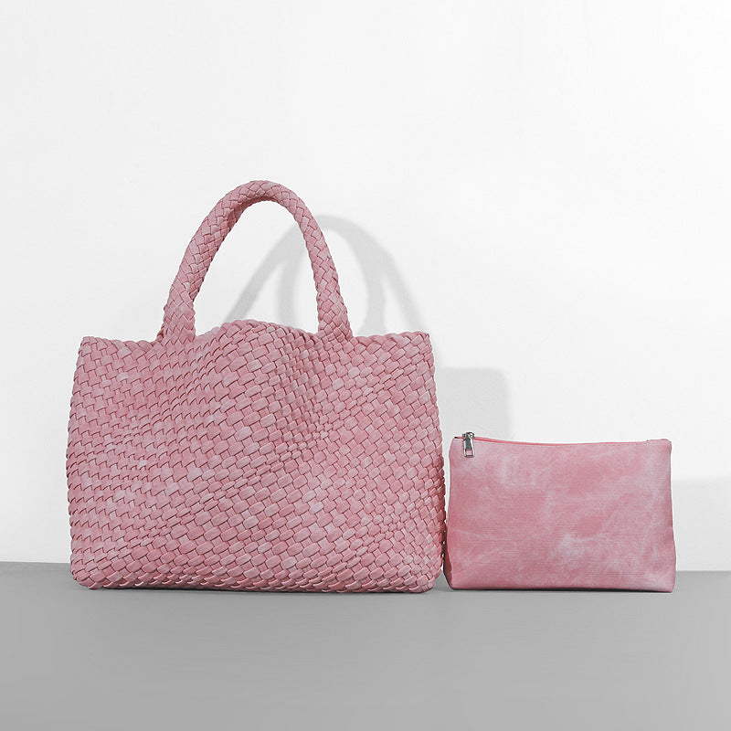 Fashion Portable Mummy Big Woven Hand Shoulder Bags
