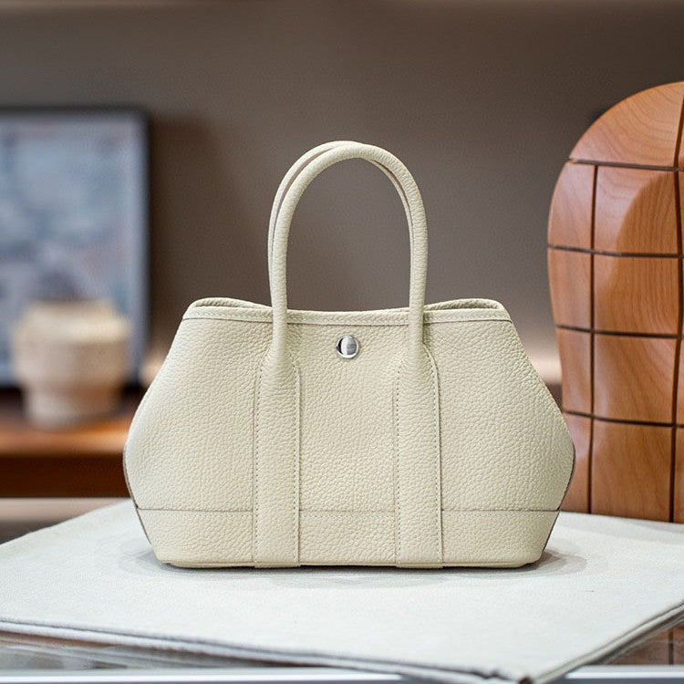 Women's Wax Line First Layer Cowhide Hand-held Handbags