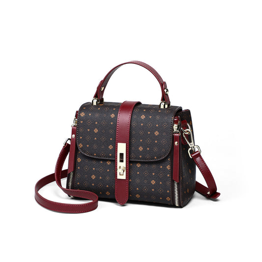 Women's Versatile Retro Printed Large Capacity Birthday Crossbody Bags