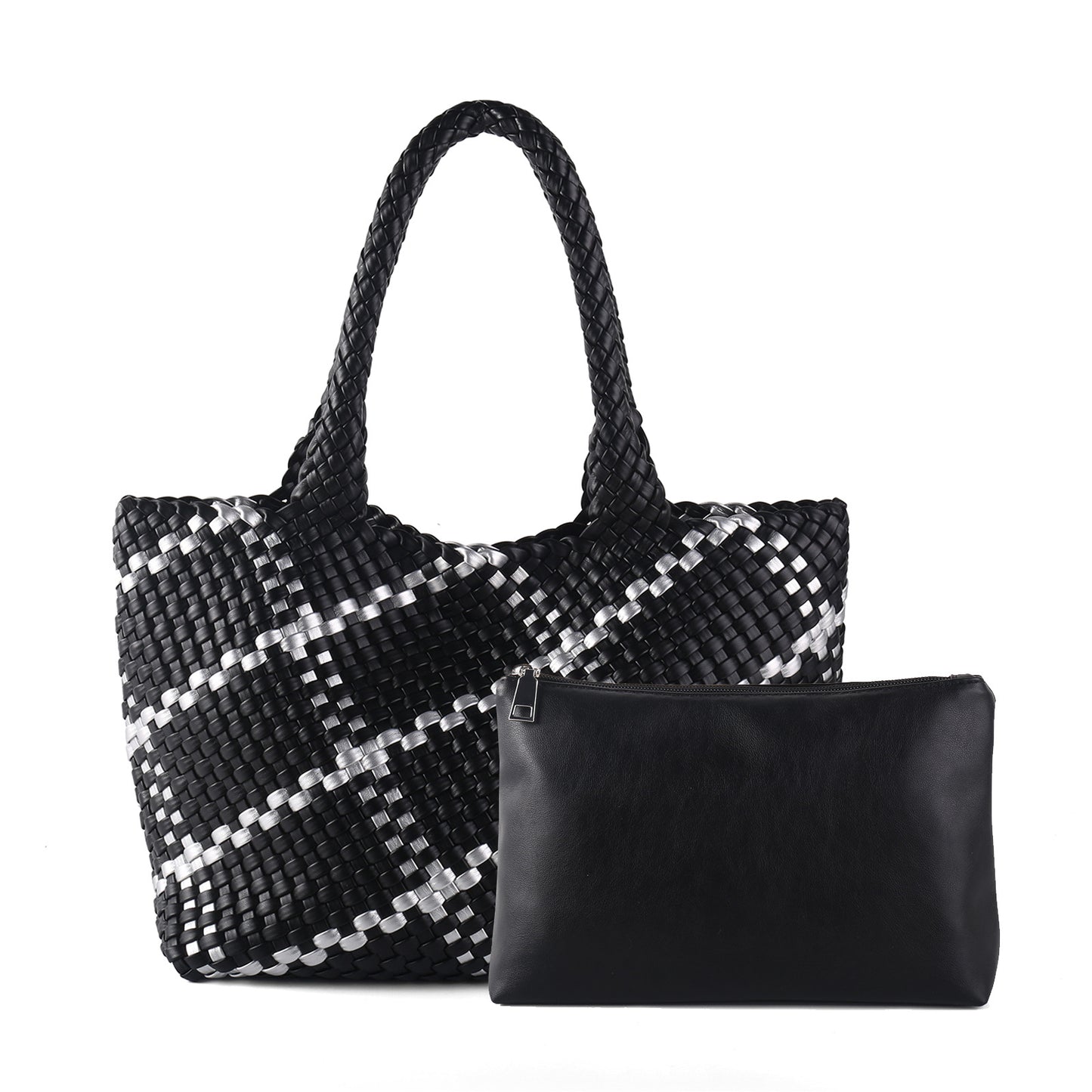 Women's Woven Letter Oversized Large Portable Simple Bags