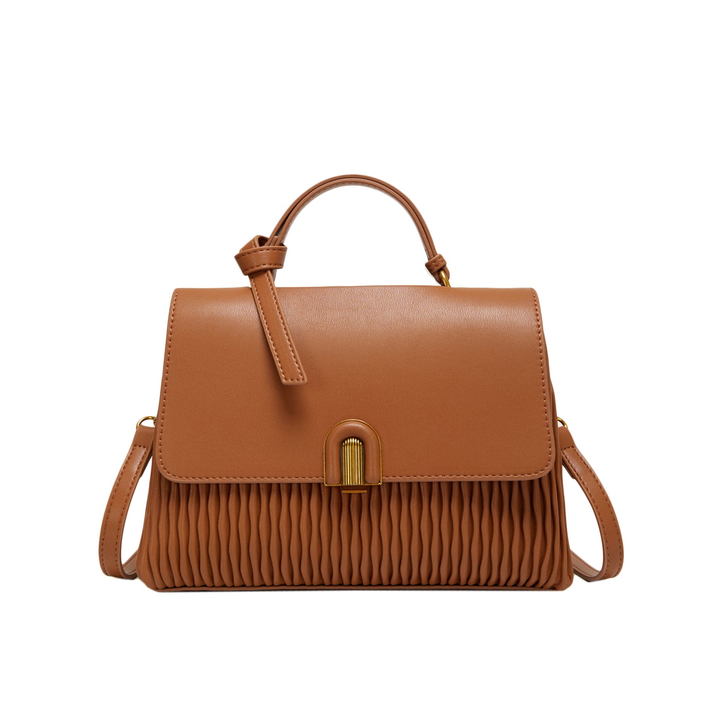 Women's Pleated Large Capacity Elegant Soft Leather Handbags