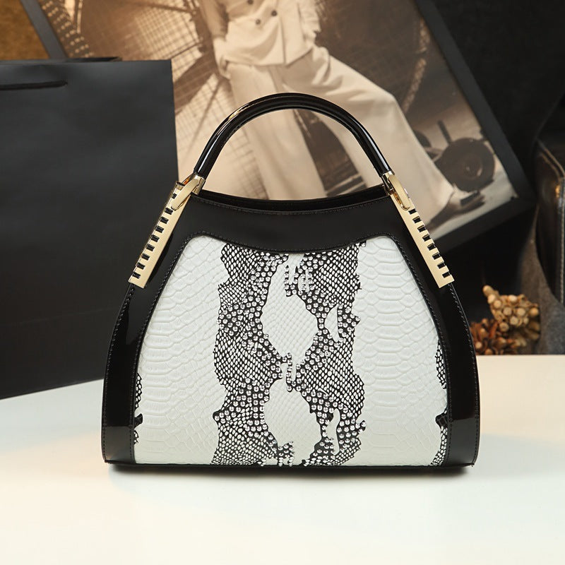 Women's Embossed Leather Fashion Banquet Mother Handbags