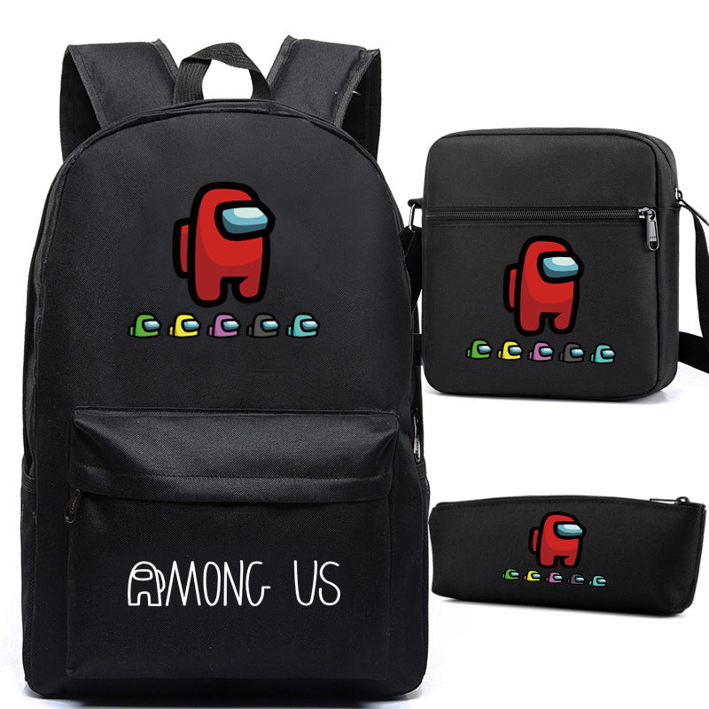 Game Among Space Killing Pencil Three-piece Backpacks