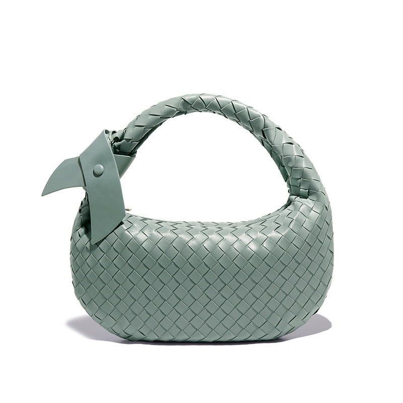 Women's Woven Fashion Knotted Round Large Capacity Handbags