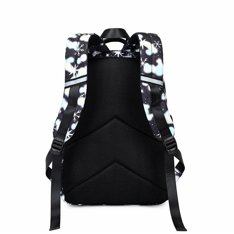 Two-piece Sweet Lady High Printing Waterproof Backpacks