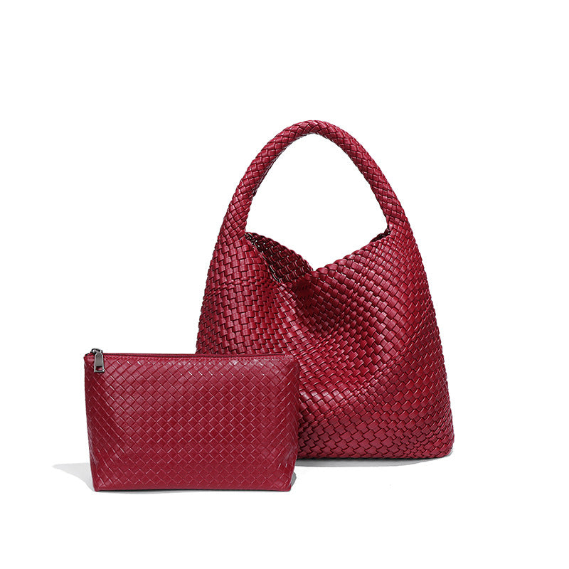 Simple Versatile Large Capacity Underarm Vegetable Handbags
