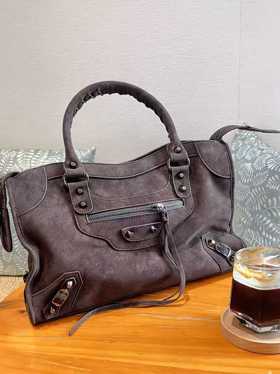 Women's & Men's Retro Suede High Quality Full Set Packaging Handbags