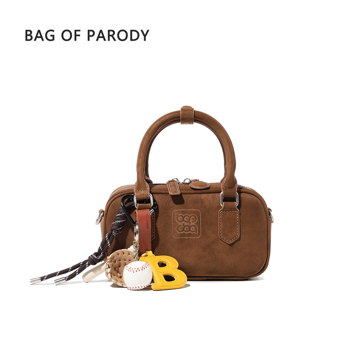 Women's Unique Graceful Boston Cowhide Bowling Handbags