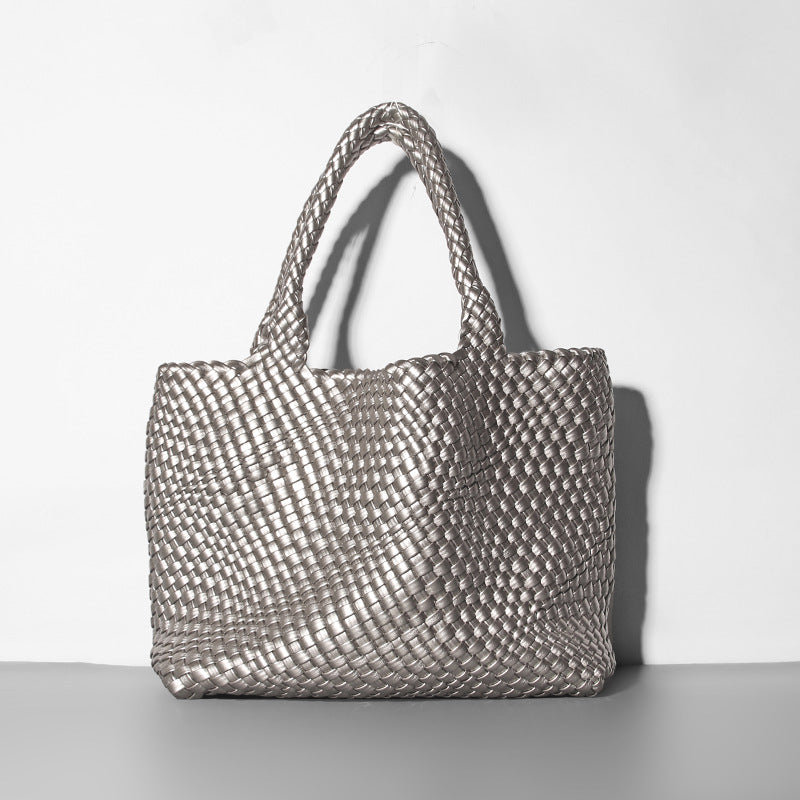 Fashion Portable Mummy Big Woven Hand Shoulder Bags