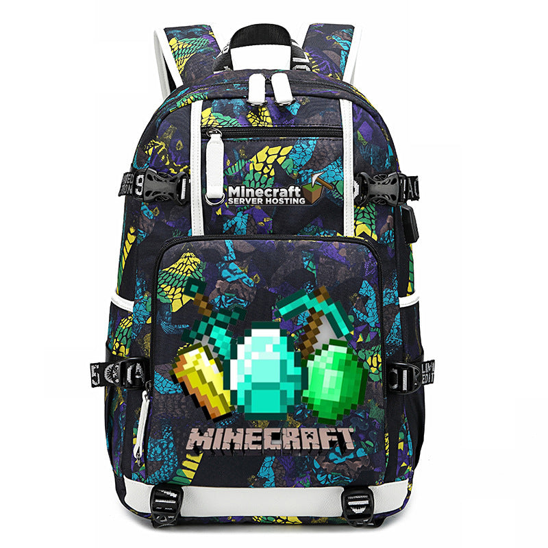 My World Surrounding The Game Printed Backpacks
