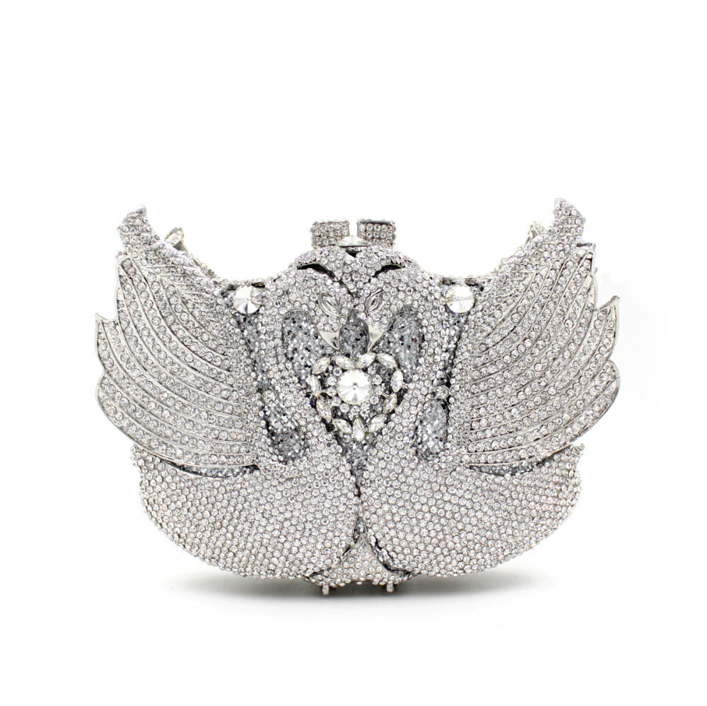 Women's Attractive Diamond Banquet Full Clutch Evening Bags