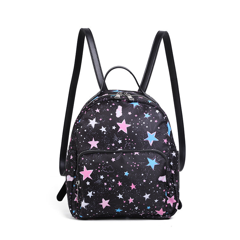 Women's & Men's & Plaid Stitching Canvas College Style Backpacks