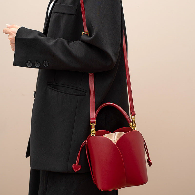 Niche Red Vegetable Basket Female Bridal Bags