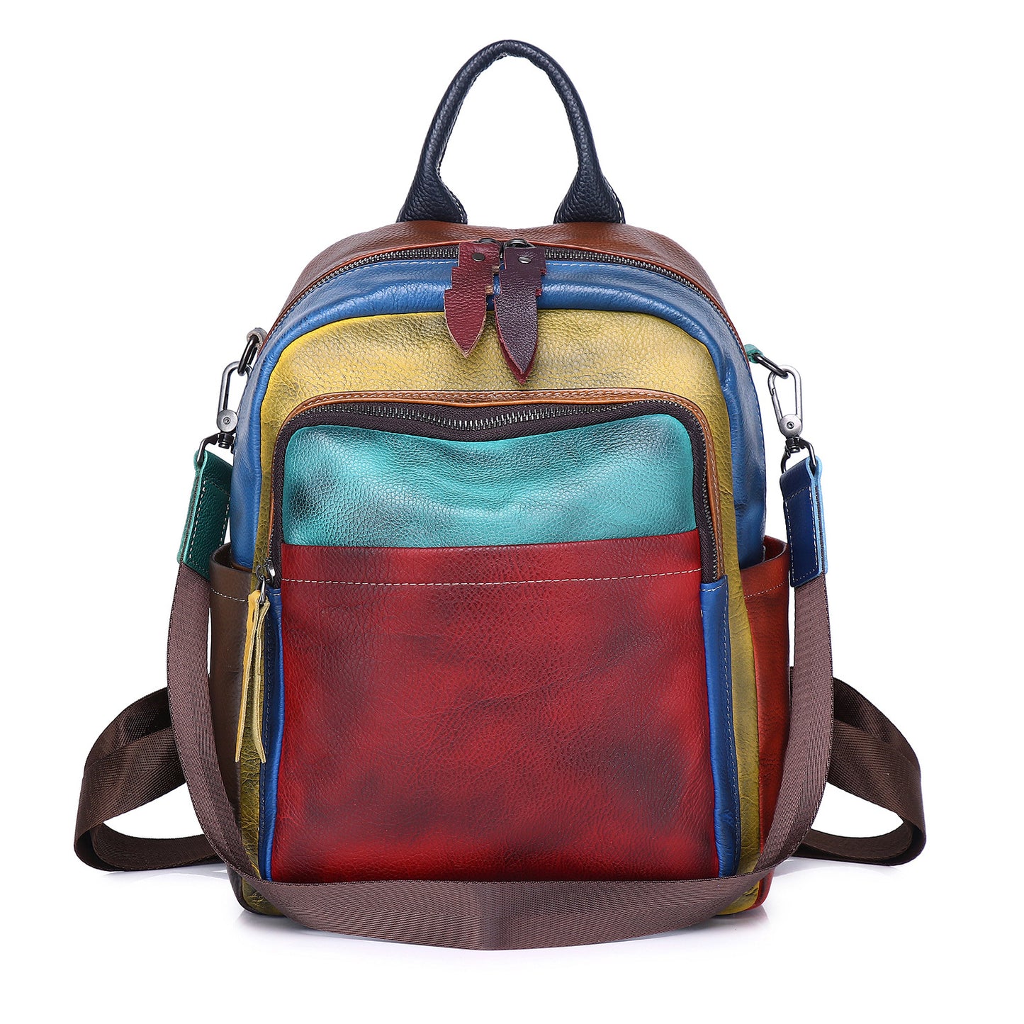 Women's Color Handmade Large Capacity Retro Backpacks