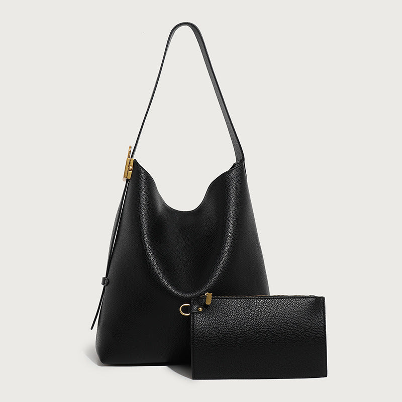 Women's Large Capacity Totes Soft Leather Commuter Crossbody Bags
