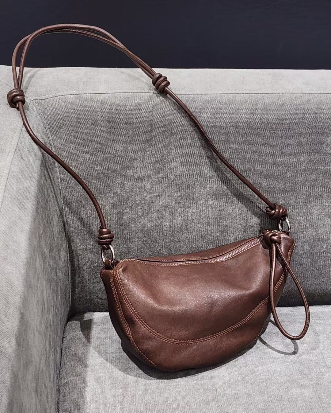 Women's Vegetable Tanned Sheepskin Genuine Leather Spring Crossbody Bags