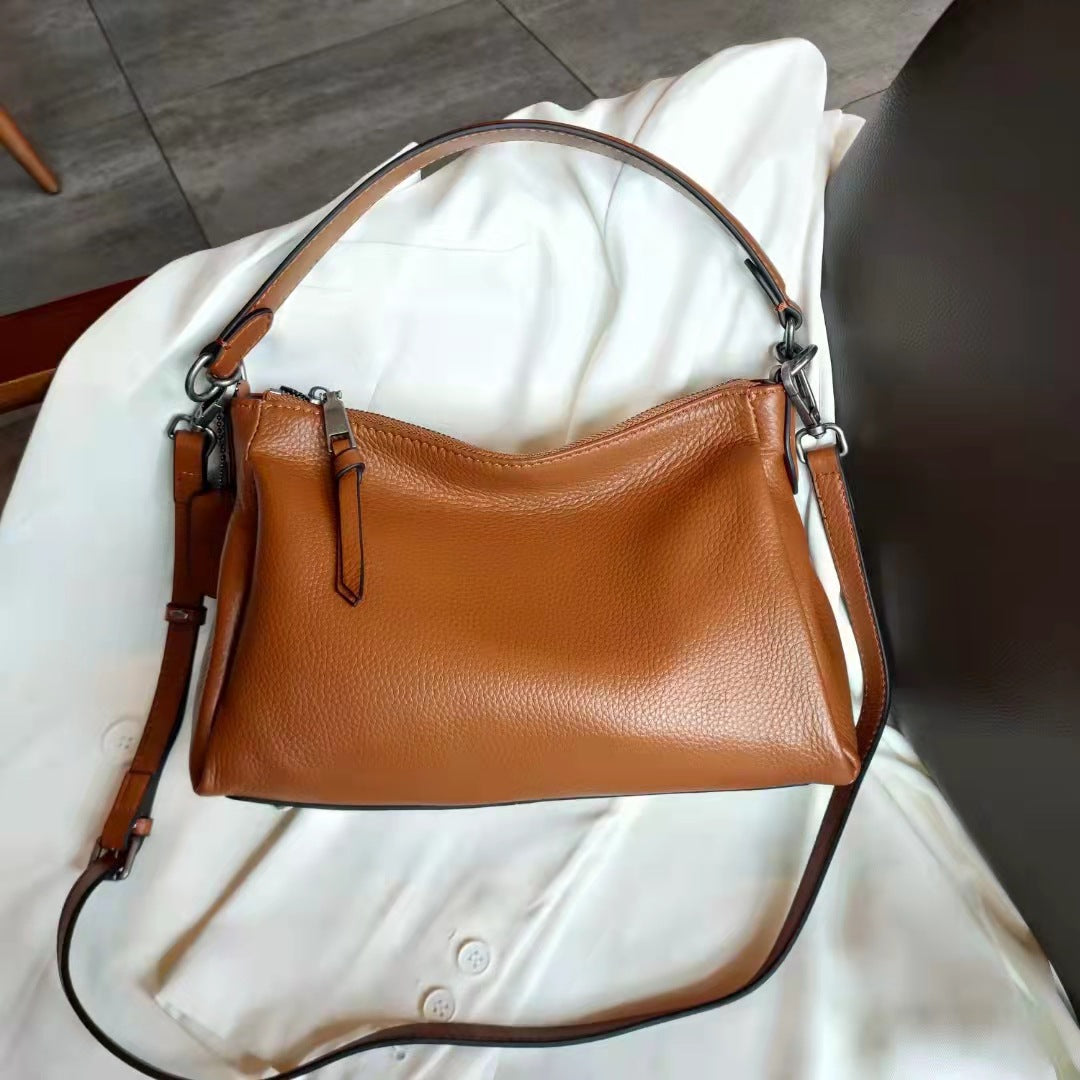 Women's Underarm Soft Leather Large Capacity Simple Shoulder Bags