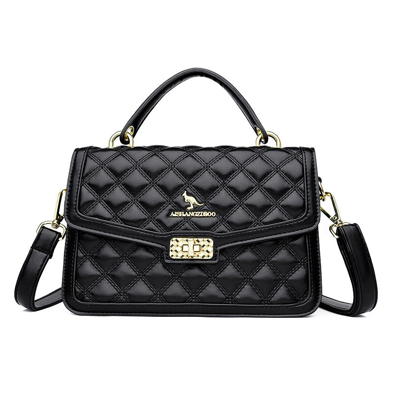 Women's Creative Rhombic Fashion Design Pin Shoulder Bags