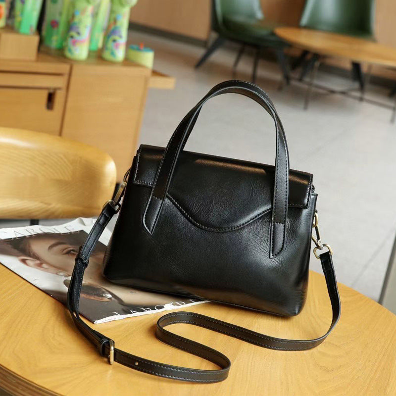 Women's Leather High Sense Vegetable Tanned Cow Shoulder Bags