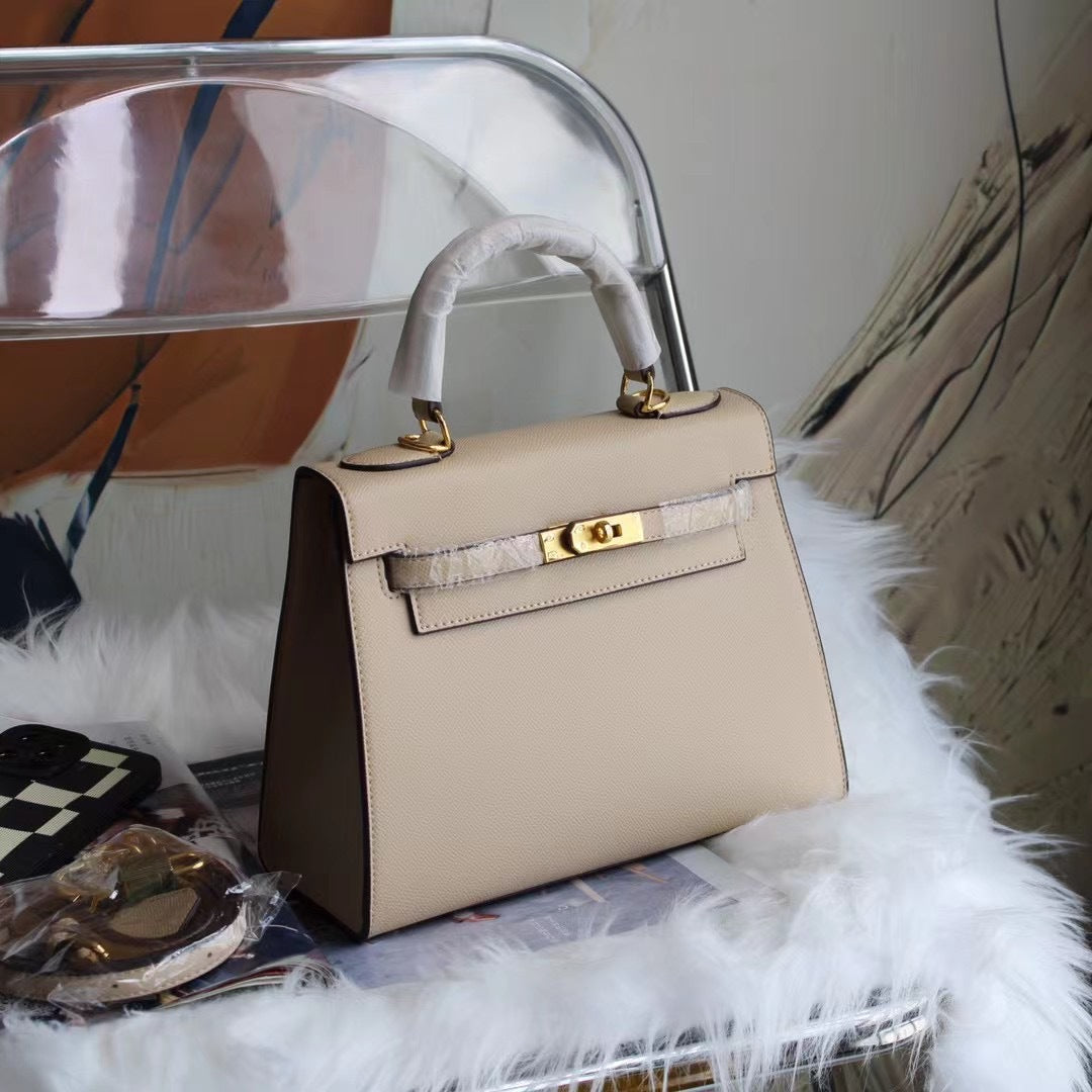 Women's Kelly Genuine Leather High-grade Handmade Hand Crossbody Bags