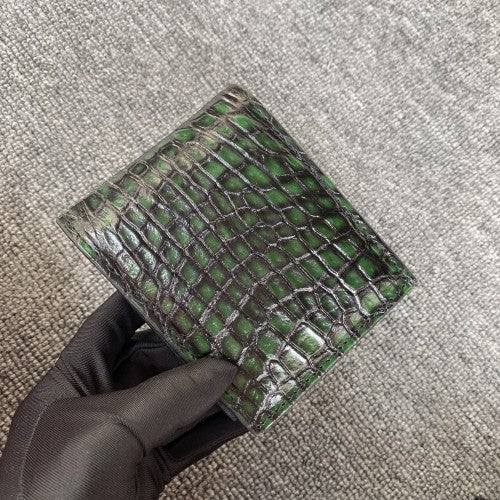 Men's Fish Skin Leather Horizontal The Suit Men's Wallets