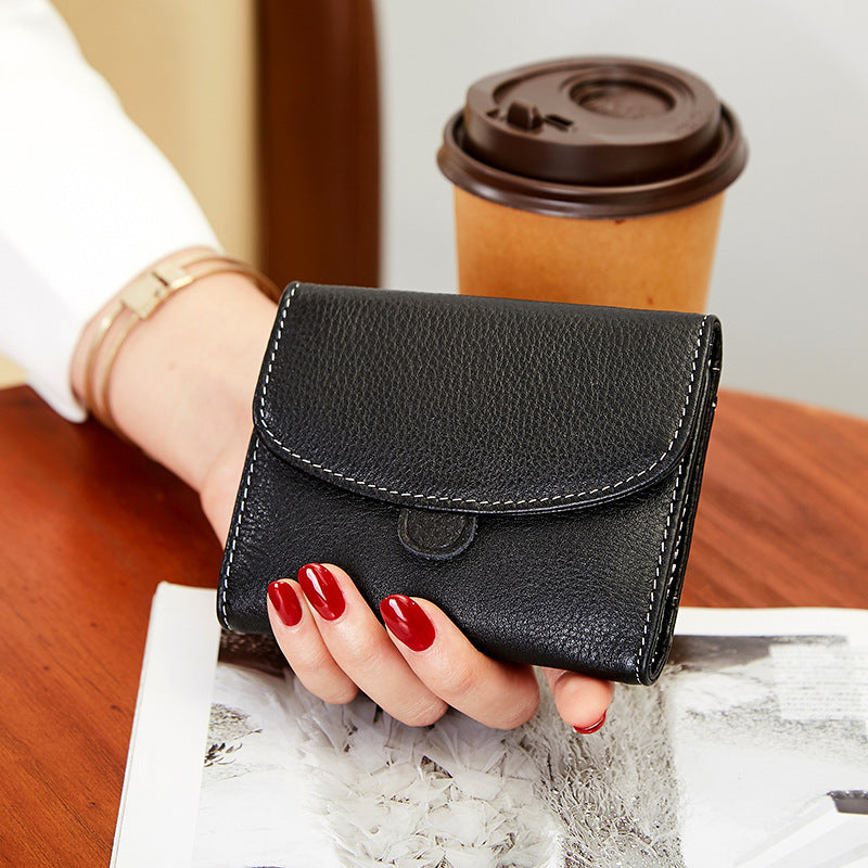 Women's Multi Slots Soft First Layer Cowhide Ladies Wallets