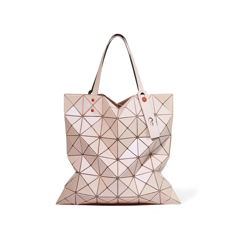 Women's Geometric Rhombus Color Nail Frosted Portable Handbags