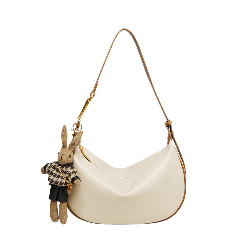 Women's Glamorous Dumpling Underarm Genuine Leather Bags