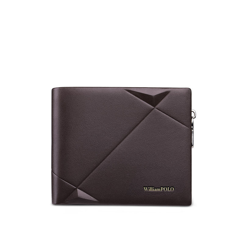 Men's Paul Short Genuine Leather Simple Business Men's Wallets