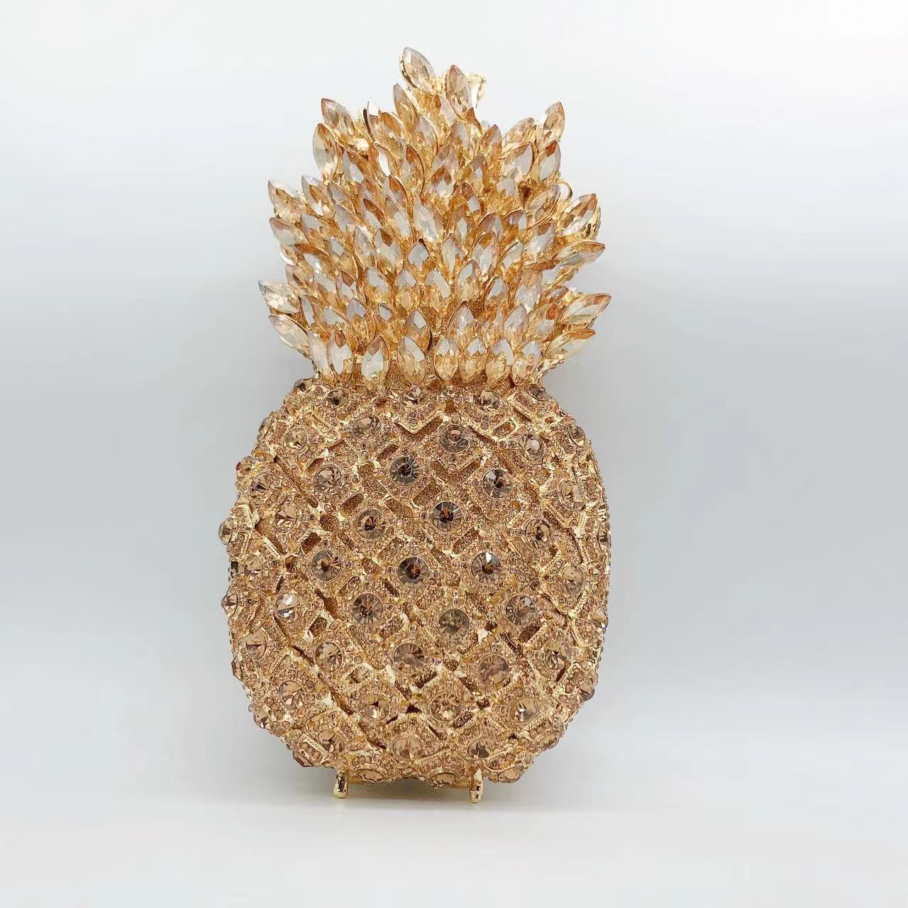 Women's Pineapple Diamond Fruit Party Banquet Full Evening Bags