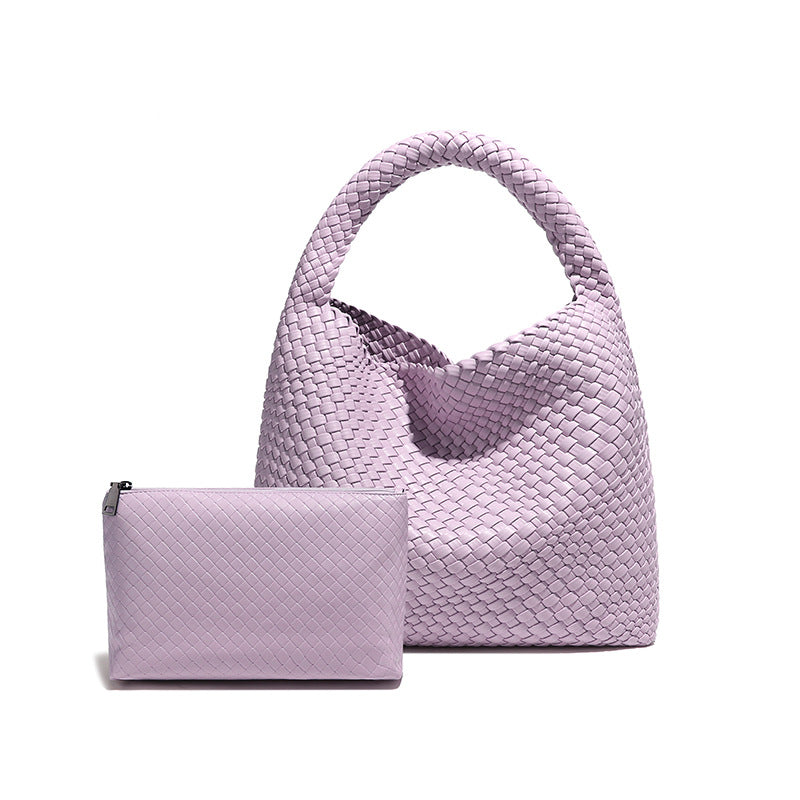 Simple Versatile Large Capacity Underarm Vegetable Handbags