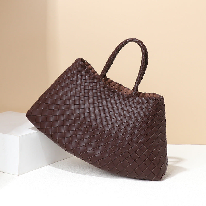 Women's French Food Basket Hand-woven Retro Art Versatile Handbags