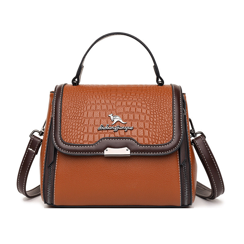 Women's Pattern Large Capacity Fashion Textured Doctor Shoulder Bags
