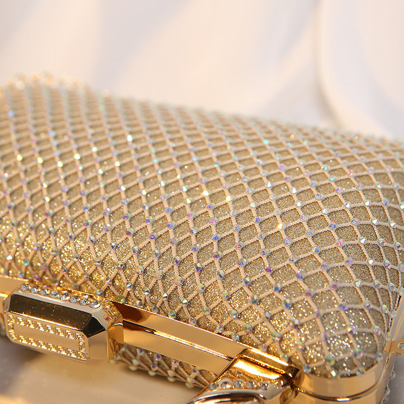 Women's Banquet Metal Rhinestone Diamond Party Dress Bags