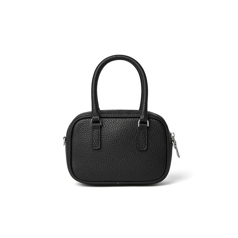 Women's Korean Simple First Layer Cowhide Mini Shoulder Bags