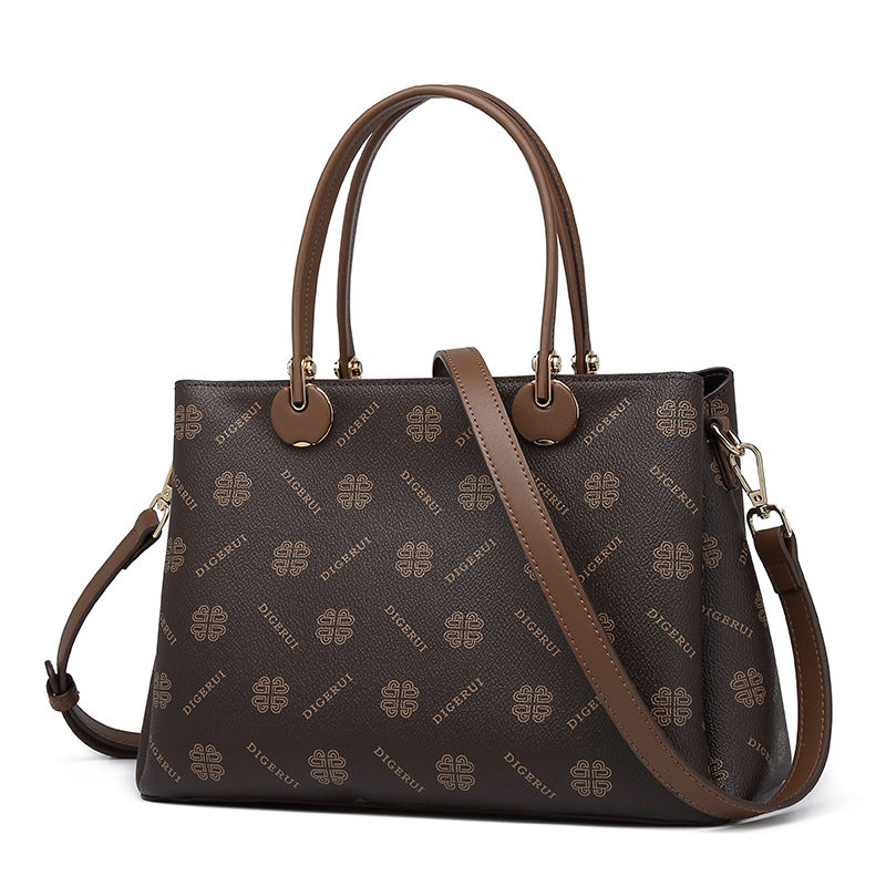 Women's Temperament Red Large Capacity Fashionable Mother Handbags